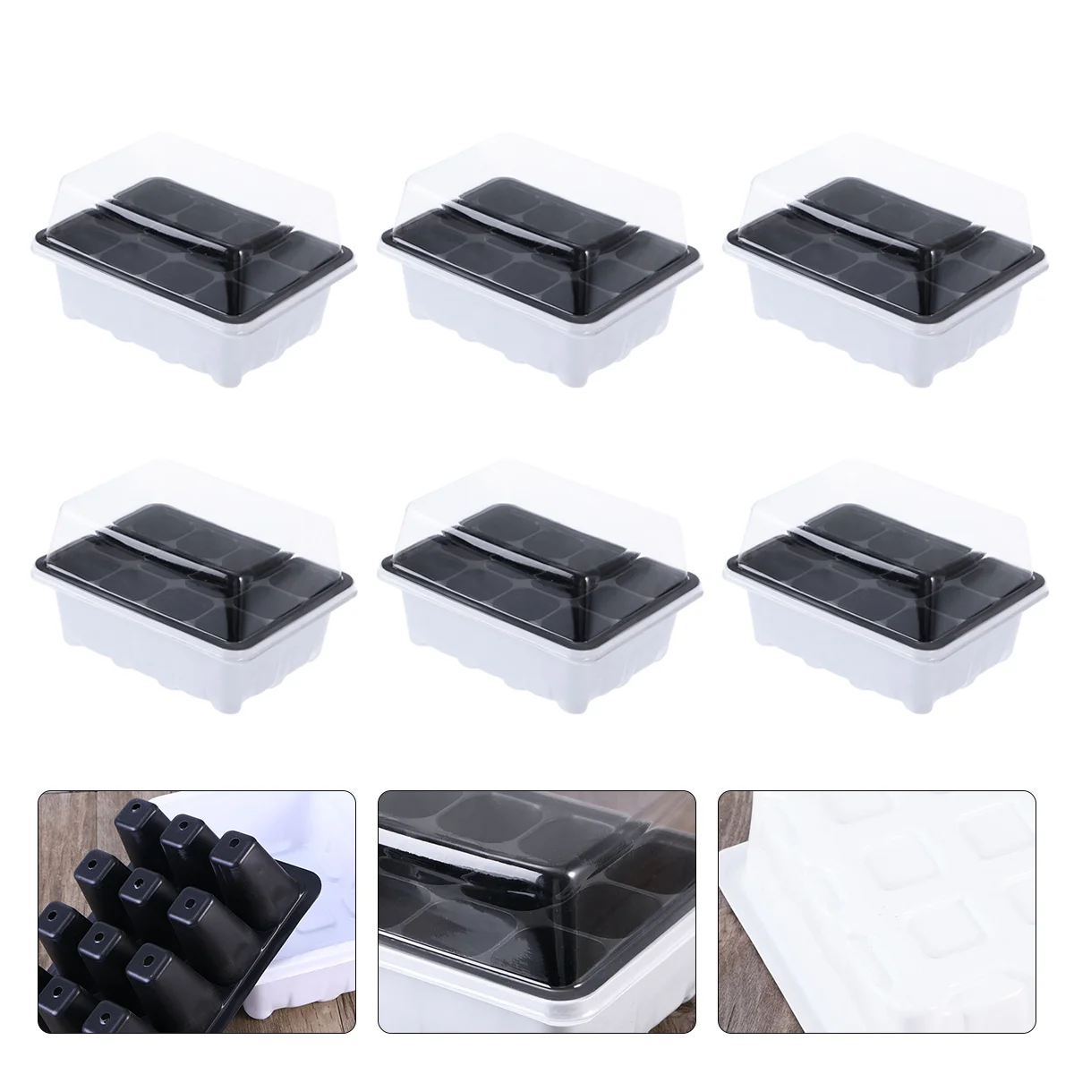 

10 Pack Seed Plant Tray Grower White Growing Trays Sprouter