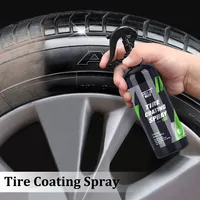 Tire Shine Spray HGKJ S22 Tyre Gloss Coating Plastic Rubber Wheel Restorer Agent Spray Polishing Brightener Auto Car Detailing