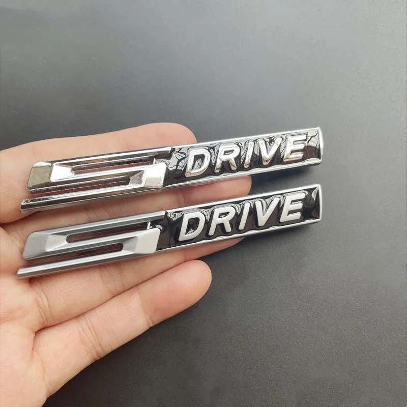 3D 금속 Xdrive Sdrive Edrive 자동차 후면 트렁크 엠블럼 배지 사이드 펜더 스티커, BMW E46 E39 E60 E90 F10 F30 E36 X1 X3 X6 X5 X7