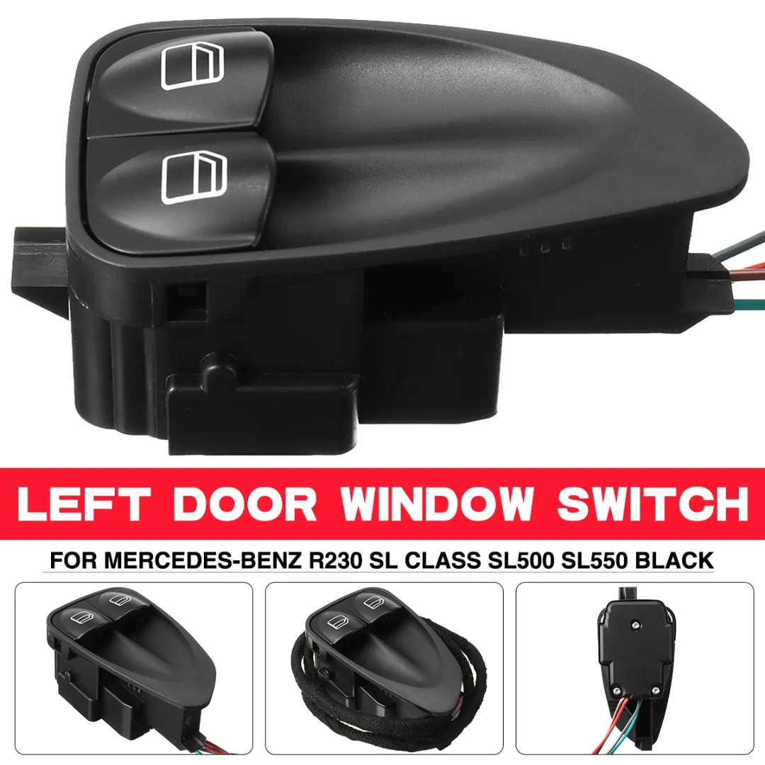 

Brand New High Quality 1 Pc Left Door Window Switch Repair Button Cover Push Pull Switch Power Glass Lift Control Switch