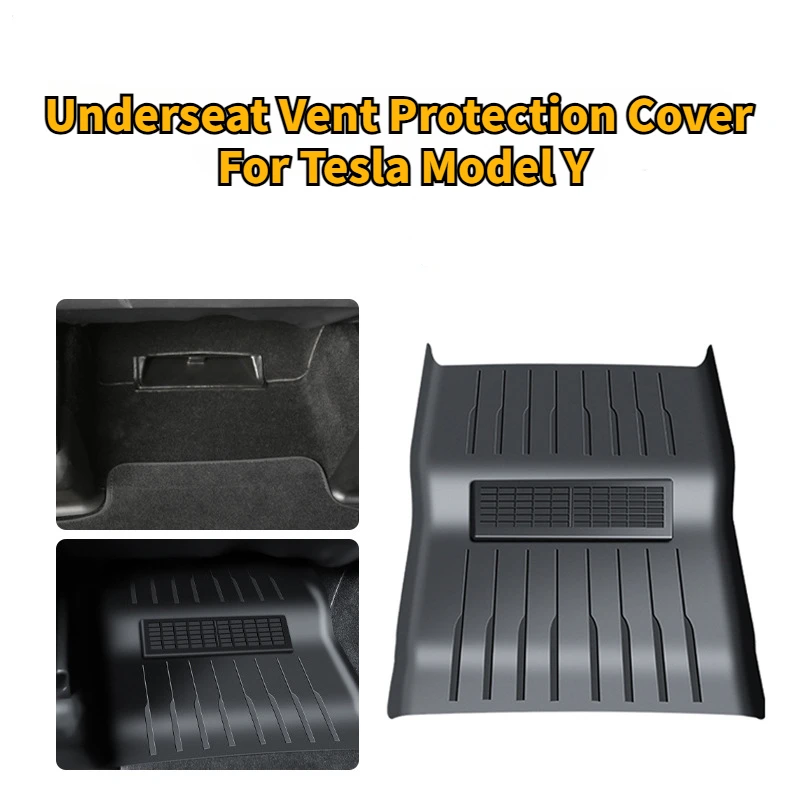 

2PCS Seat Under Outlet Hood Underseat Vent Protection Cover Air Outlet Anti Blocking Shell for Tesla Model Y 2020-23 Accessories