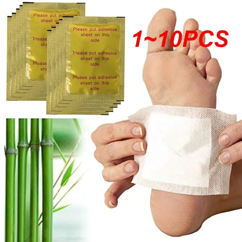 

1~10PCS Foot Patches Detox Foot Pad Ginger Salt Extract Toxin Removal Weight Loss Promote Sleep Relieve Fatigue Care Foot