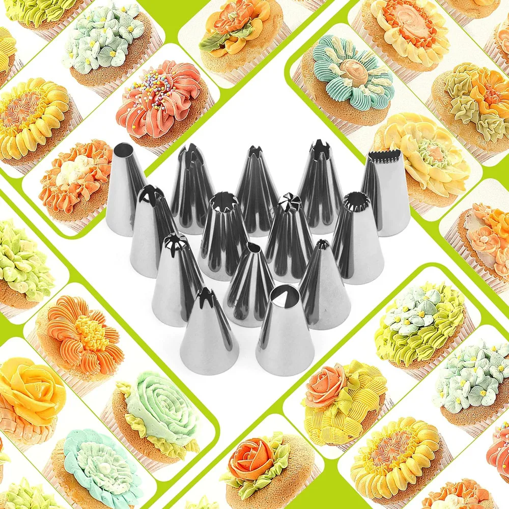 Icing Nozzle Cake Decorating Fondant Craft Tips Set 52pcs Pastry Tips cake decorating tip set cake icing nozzles baking nozzle set cake decorating nozzle set