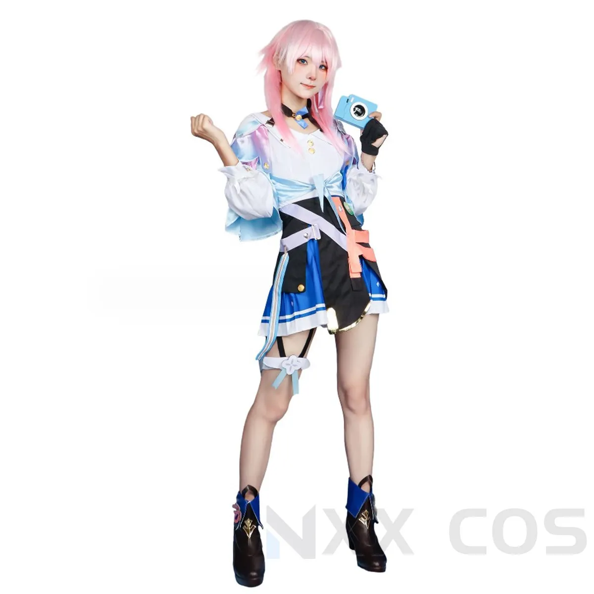 

Game Honkai Star Rail March 7th Cosplay Costume Role Play Comic Con Dress Hallowmas Party Wigs Animation Prop