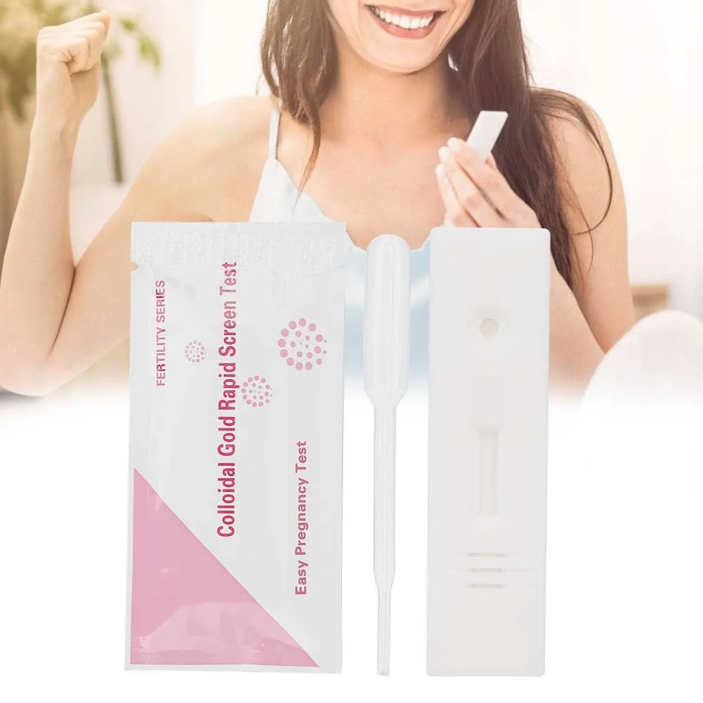 1/5Pcs HCG Early Pregnancy Test Tool Detection Private Urine Measuring Testing Strip Kits Household For Adult Female |