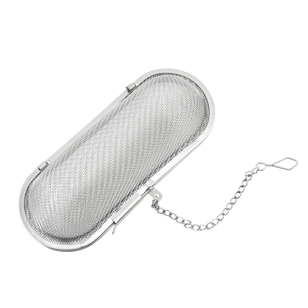 20pcs Stainless Steel Mesh Tea Infuser Ball Oval Loose Leaf Spice Herb Tea Strainer