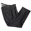 2024 Autumn Winter Woolen Business Suit Pants Men High Waist Streetwear Casual Herringbone Straight Suit Pant Q20 5