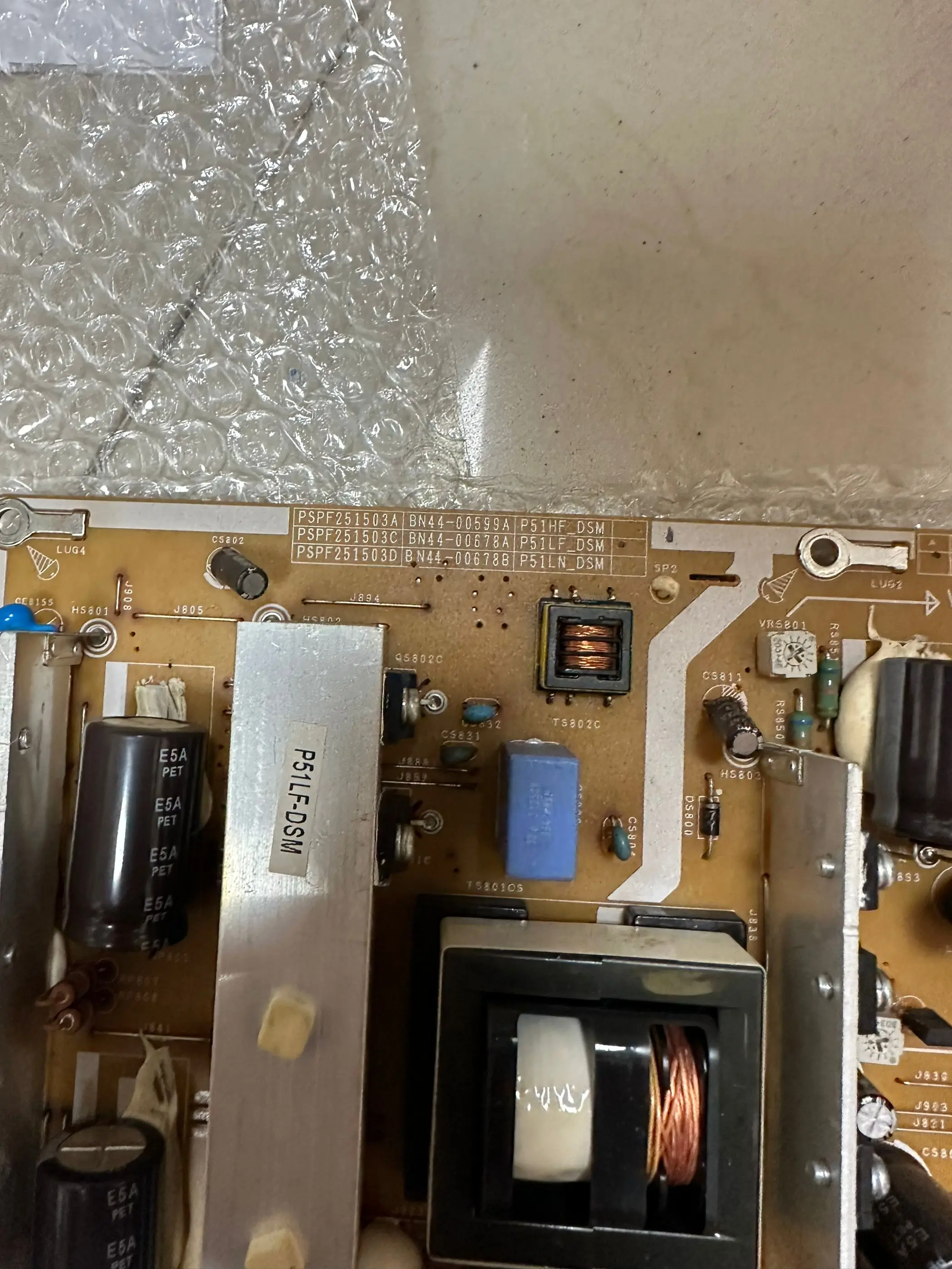 

PS51H4000AJ BN44-00678A PSPF251503C плата питания