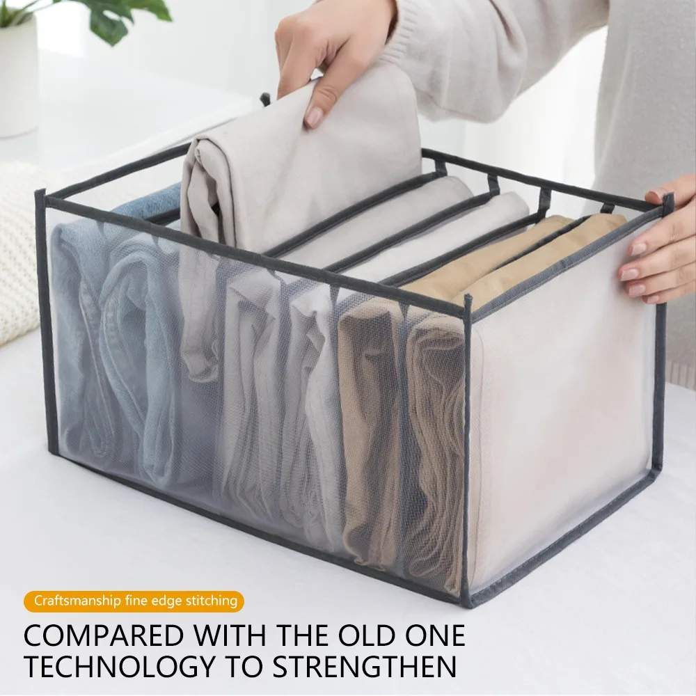 Clothing Storage Organizer Box Cabinets Drawer Jeans Organizer Underwear Pants T-Shirt Socks Storage Box Save Wardrobe Space 3