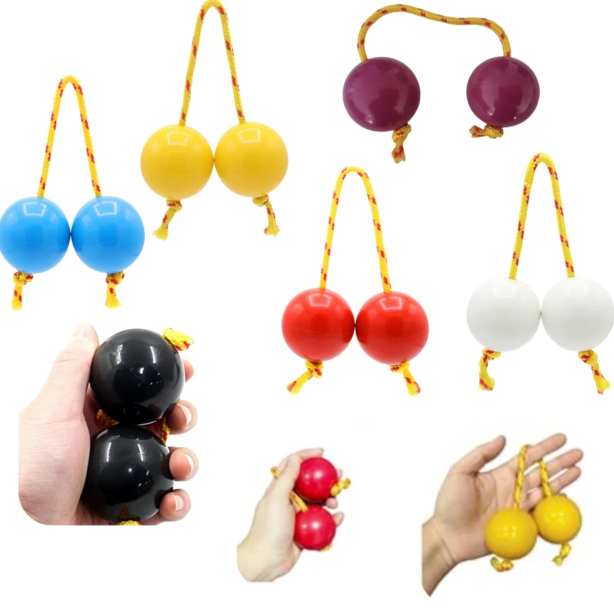 Sand Egg Asalato African Shakers Rhythm Fingertip Abs Sand Ball 1 Pair For Kashaka Instrument Adults Beginners Accessories egg shakers