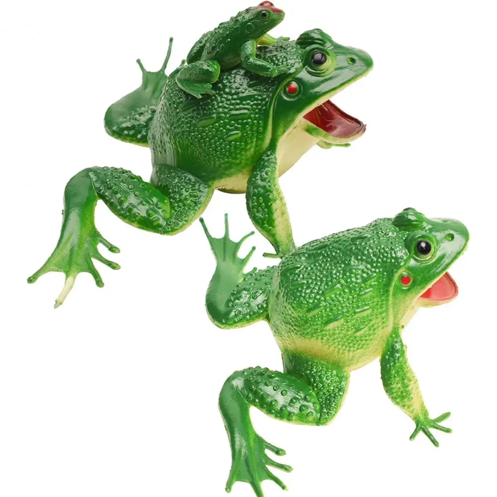 Great Simulation Sounding Frog Toy Plastic Sounding Frog Toy Cognitive Ability Training for Party