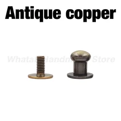 20 Sets Decorative Metal Alloy Rivet Spikes for DIY Crafts and Leather Accessories (Antique copper)