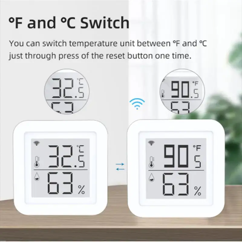

Tuya Zigbee Gateway With Temperature & Humidity Sensor Function Smart Life APP Remote Control Intelligent Linkage