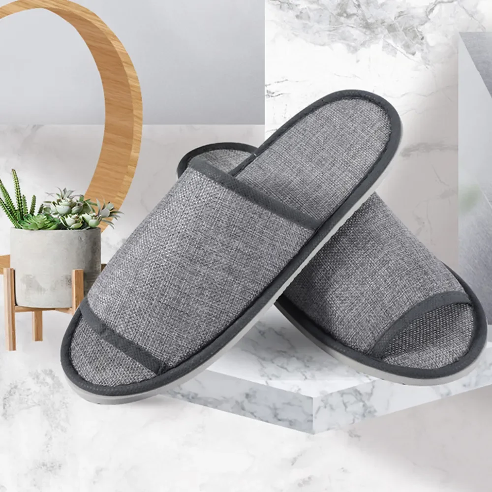 

1 Pair Disposable Slippers Spa Guest Indoor Slippers Portable Fold Slippers Fit For Men And Women For Hotel Simple Home Slipper