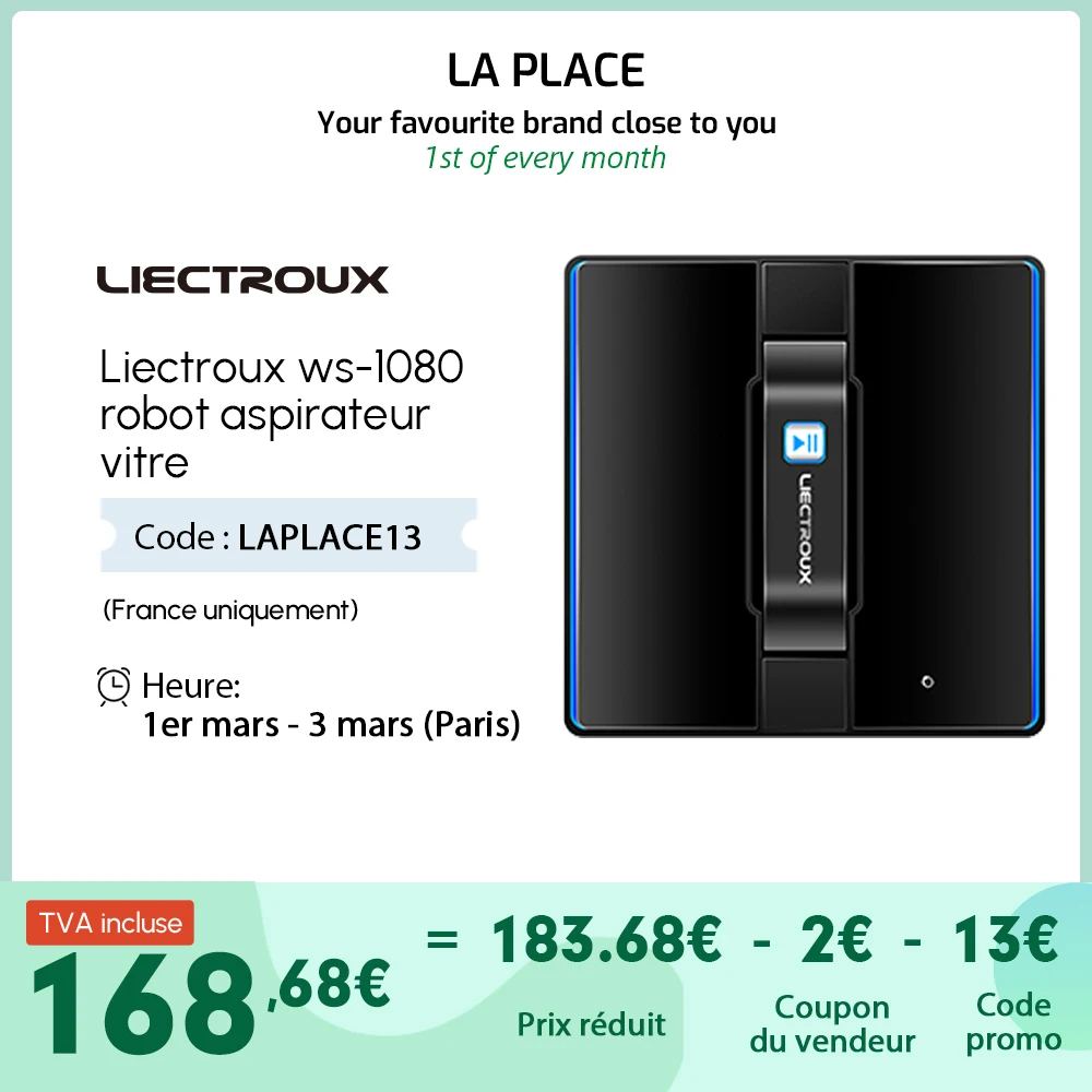 Liectroux WS1080 Robot Window Vacuum Cleaner Laser Sensor with App Memory Smart Glass Mop Home Floor Windows Wall Cleaning | Бытовая