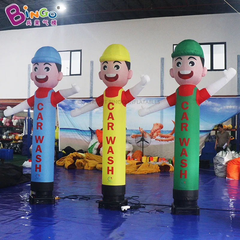 9.8Ft Inflatable Car Wash Blue/Yellow/Green Air Dancer Inflatable Toys Advertising For Sale-Toys
