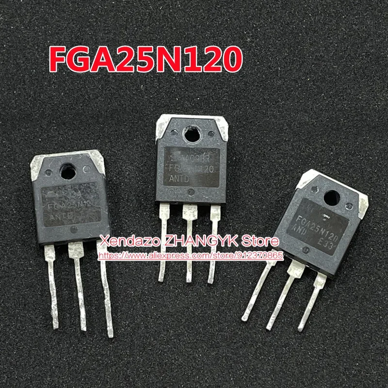 10pcs/lot Original FGA25N120 FGA25N120ANTD FGA25N120AND TO247 20A 1200V IGBT TLarge chip high power Transistor