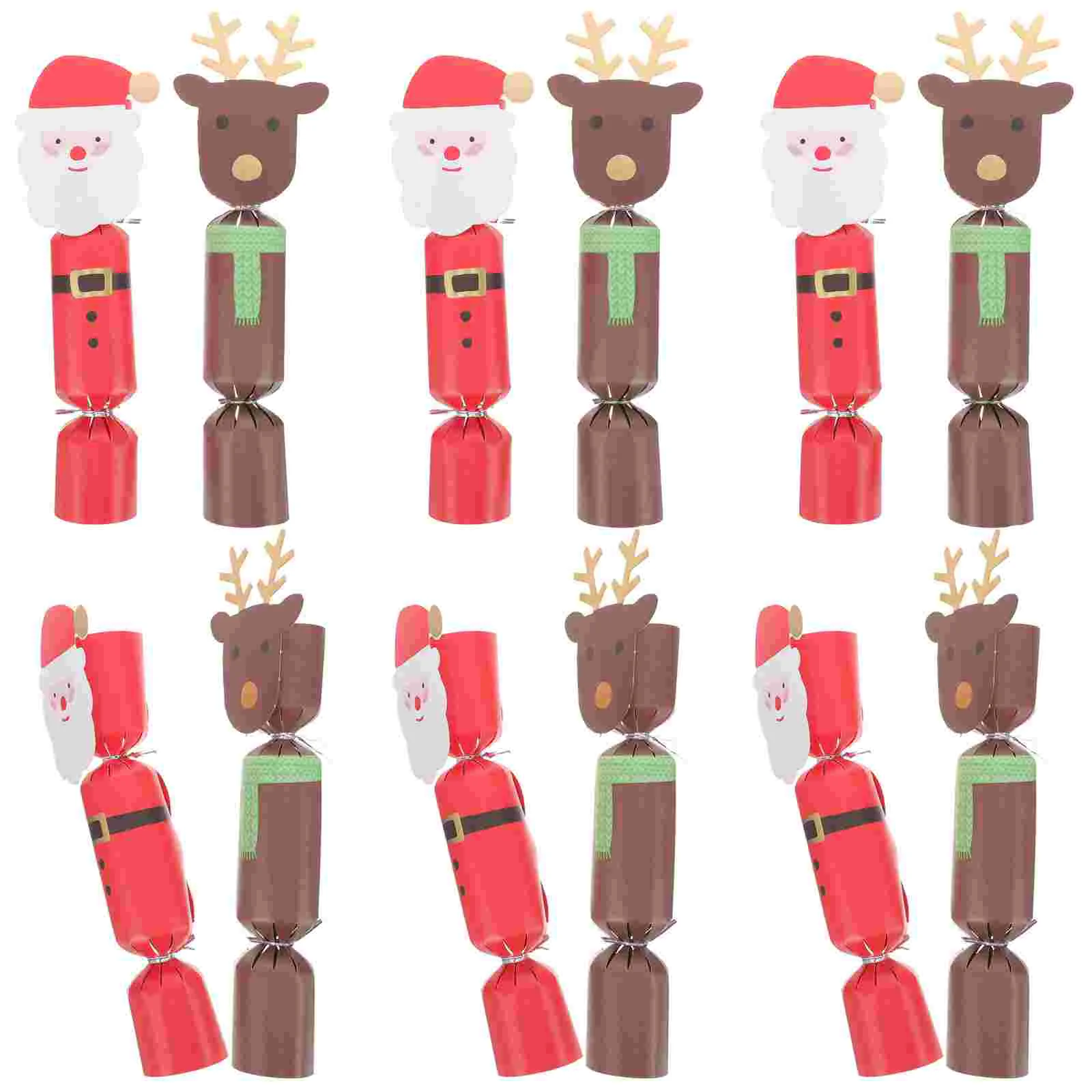 

20pcs Christmas Cartoon Boxes Paper Made Candy Boxes Christmas Party Gift Packing Cases Gift Option