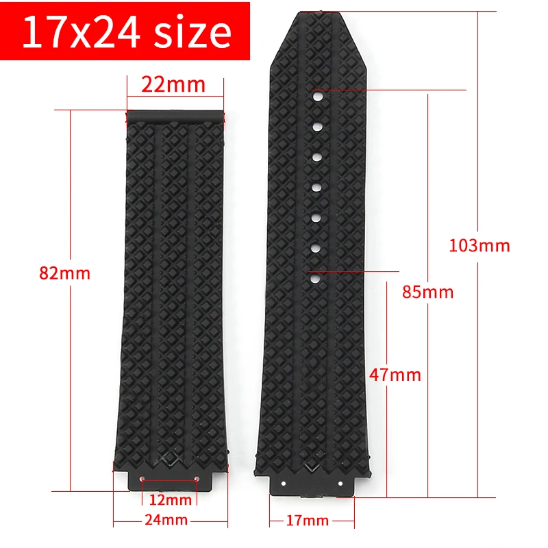 Luxury Rubber Watchbands - Soft and Comfortable High-Quality Silicone Strap