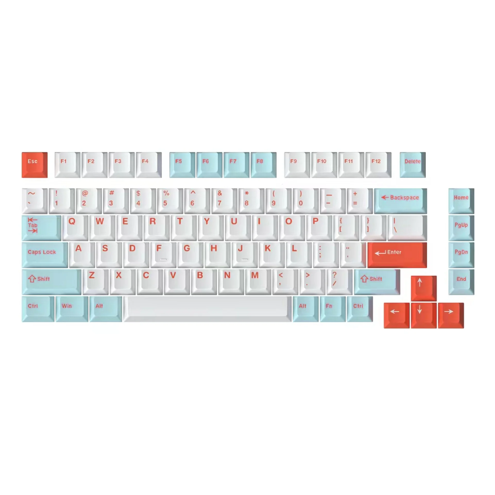 DrunkDeer A75 PBT Keycap Set, 82 keys for 75% ANSI Layout