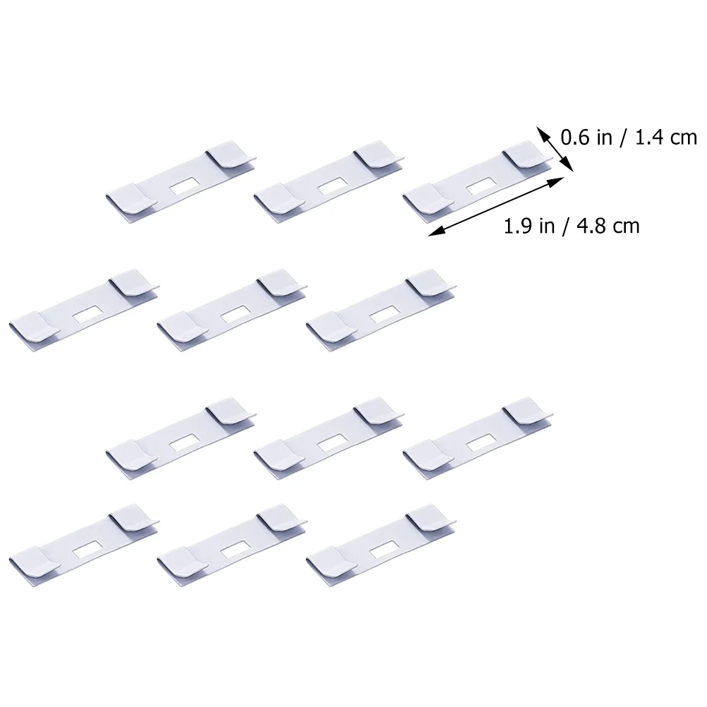 Curtain Repair Blade 12 Pcs Vertical Blind Clip Tab Metal Vane Saver Drapes Blinds Slat Label