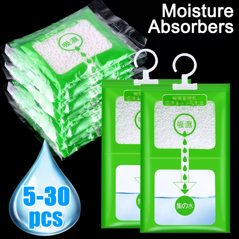 Hangable Wardrobe Moldproof Moisture Proof Dehumidification Bag humidity Moisture Absorbing Bag Closet Dehumidizer Eco Friendly