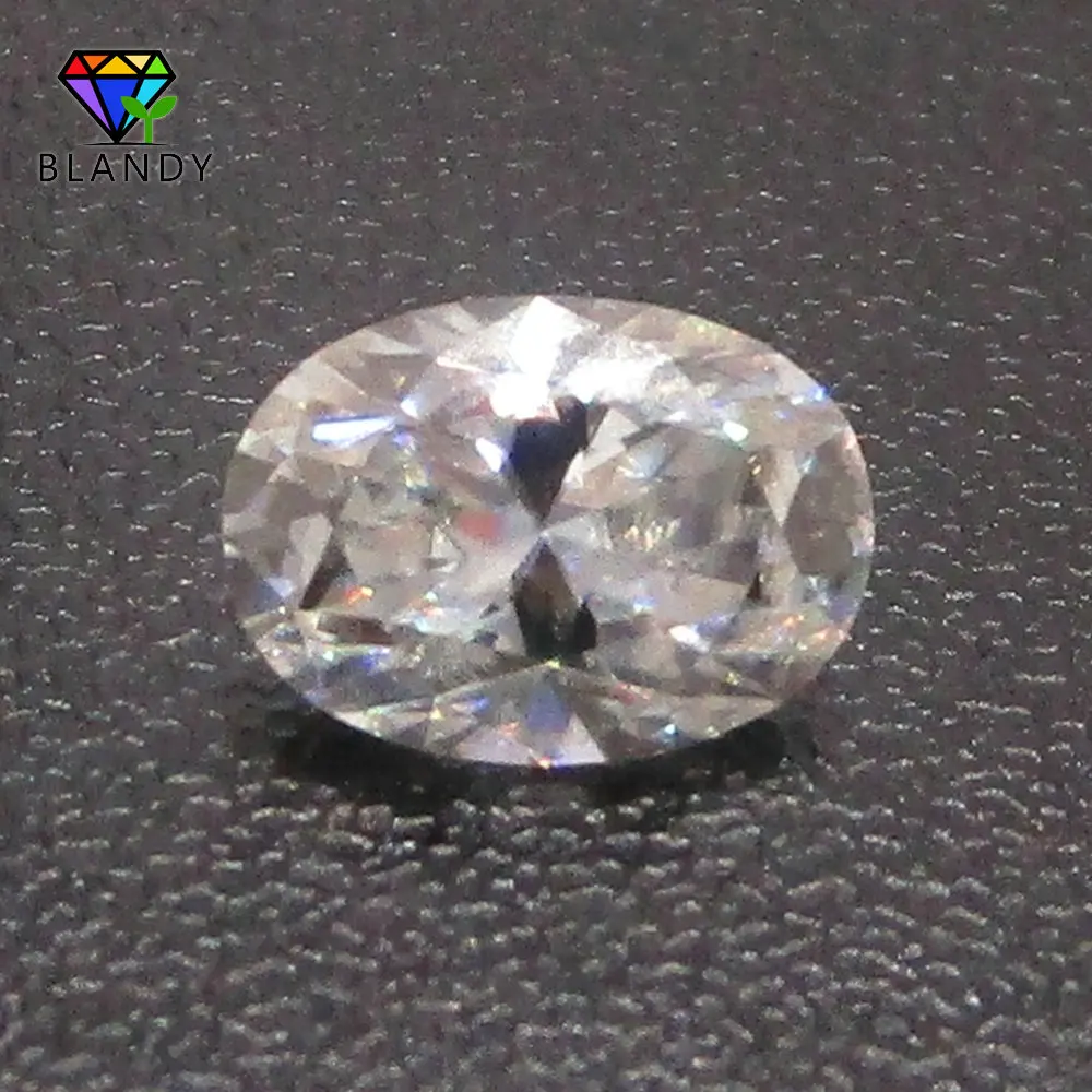 

White Moissanite Stone High Qaulity 4x6~8x10mm Oval Cut Loose DEF/GH/IJ Color Lab Moissanites Synthetic Gems For DIY Jewelry