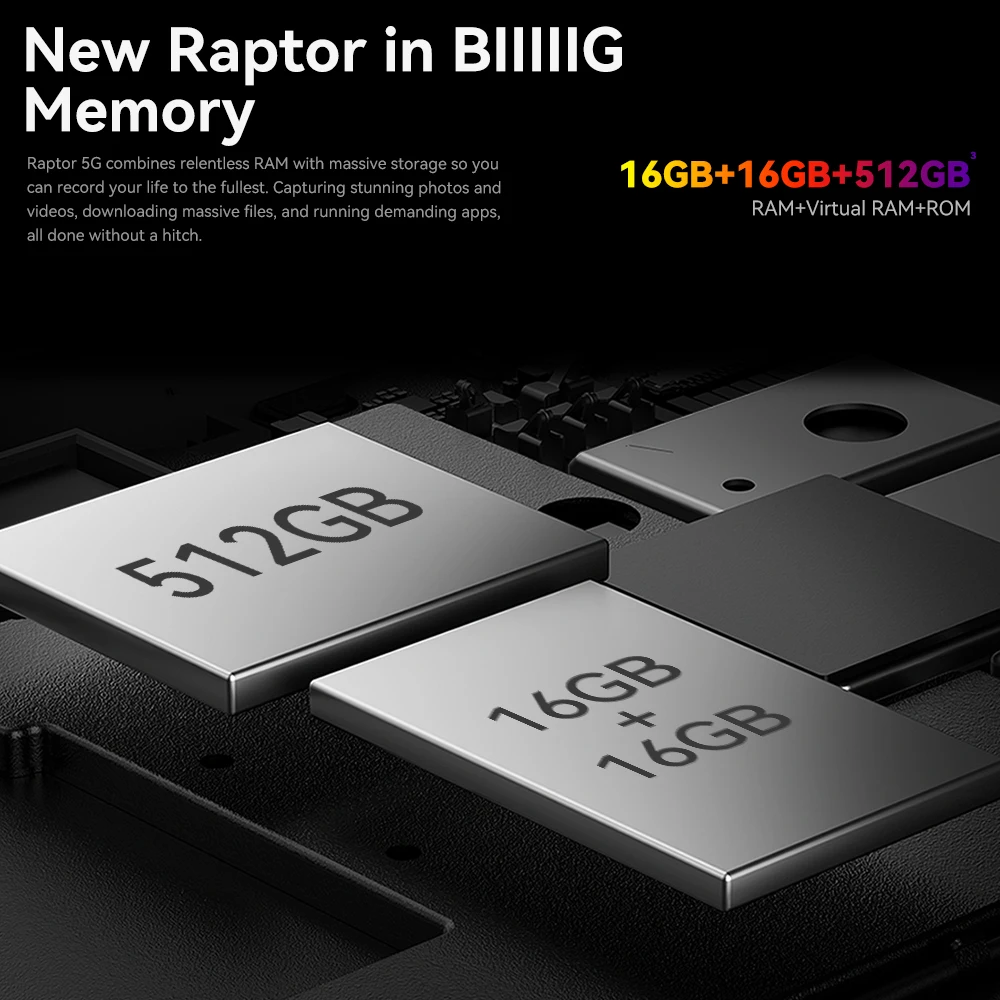IIIF150 Raptor 5G Rugged Machine 6.78'' 120Hz AMOLED Display 10000mAh 16GB+512GB 50MP UltraThin Rugged Celular Android 14 65W 5