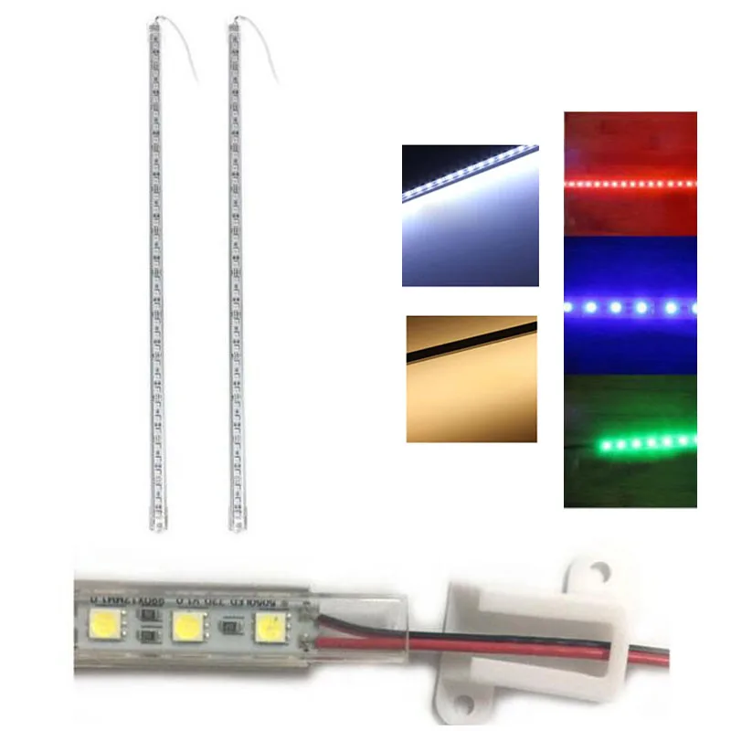 Lot 2pcs 12V 50cm 7W 36 LED 5050 SMD White/Warm White/Red/Blue/Green/RGB Light Hard Strip Light Bar Lamp Tube Home Car Decorate