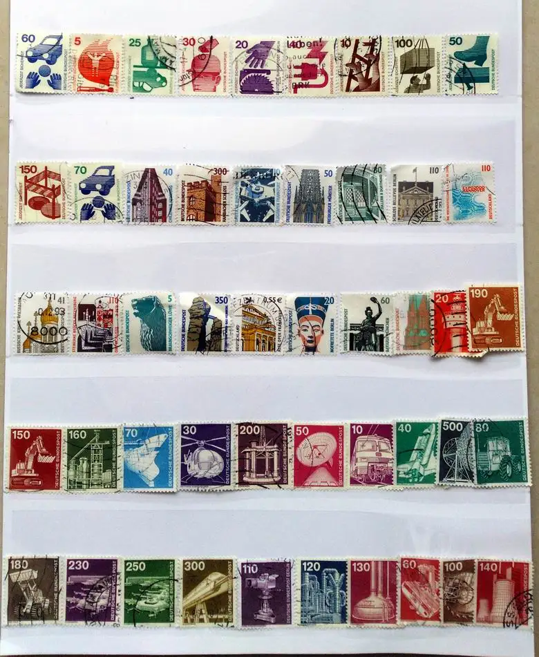 All German Stamps 200 Different Real Used Post Stamps Collectible Postage Material For Scrapbooking Stationery Crafts