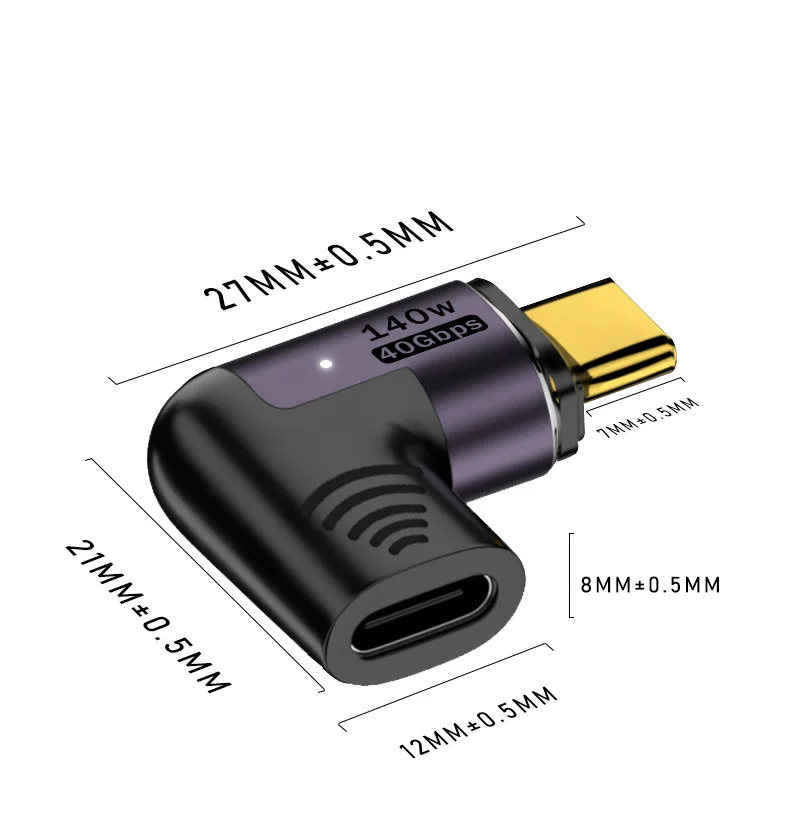 USB4.0 Magnetic Adapter 100W Thunderbolt3 USB C To Type C 40Gbps Fast Charging Magnet Converter Cable 8K@60Hz USB Type Adapte