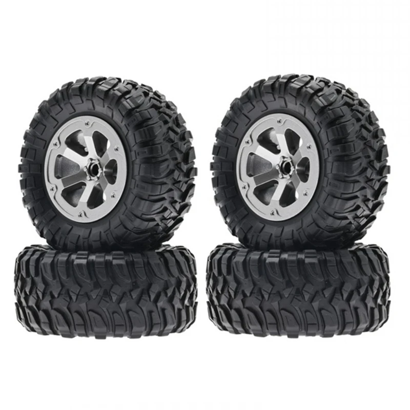 

Model Car Wheel Rims & Rubber Tyre Set Modified Kits for WPL C14 C24 D90 99S