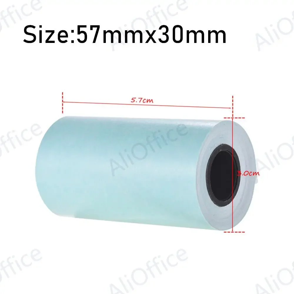 Self-adhesive Printable Sticker Paper Roll Direct Thermal Paper 57*30mm 3 Roll For PeriPage A6 Pocket Thermal Printer