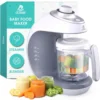 Baby Food Maker - 2-in-1 Steamer & Puree Blender with Timer, One-Press Processor & Auto Shutoff - Cook & Steam Fruits 1