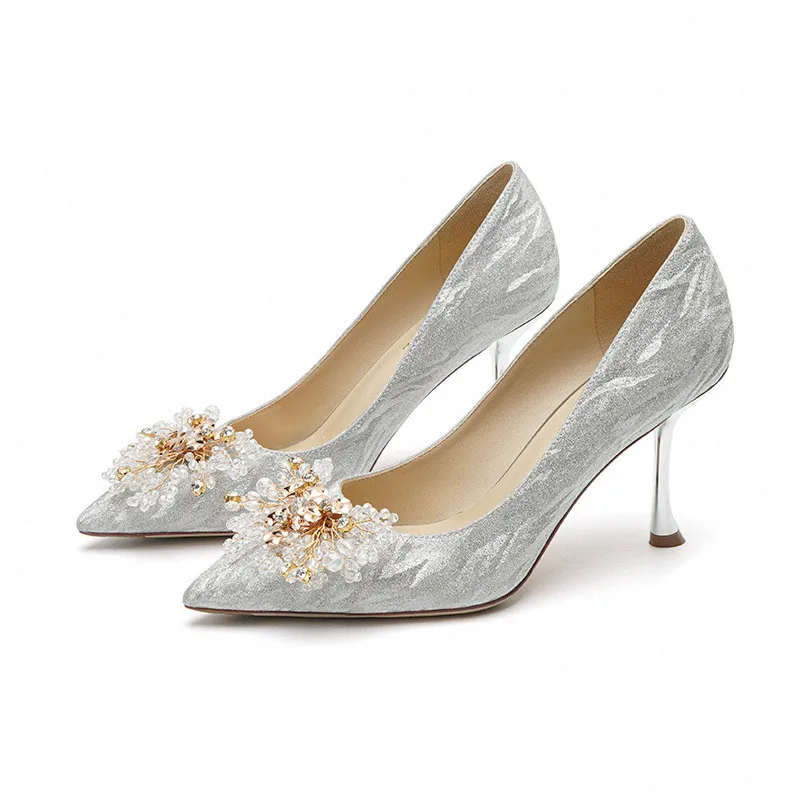 

Bimooth Sweet Pointed Toe Brand Weeding High Heels Working Shoes Thin Heel Pumps Lady High Heels Footwear Women Shoes GH406