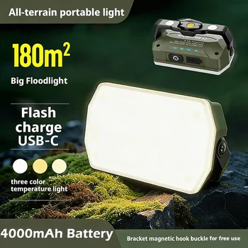 Rechargeable Camping Lantern with Magnetic Work Light 1