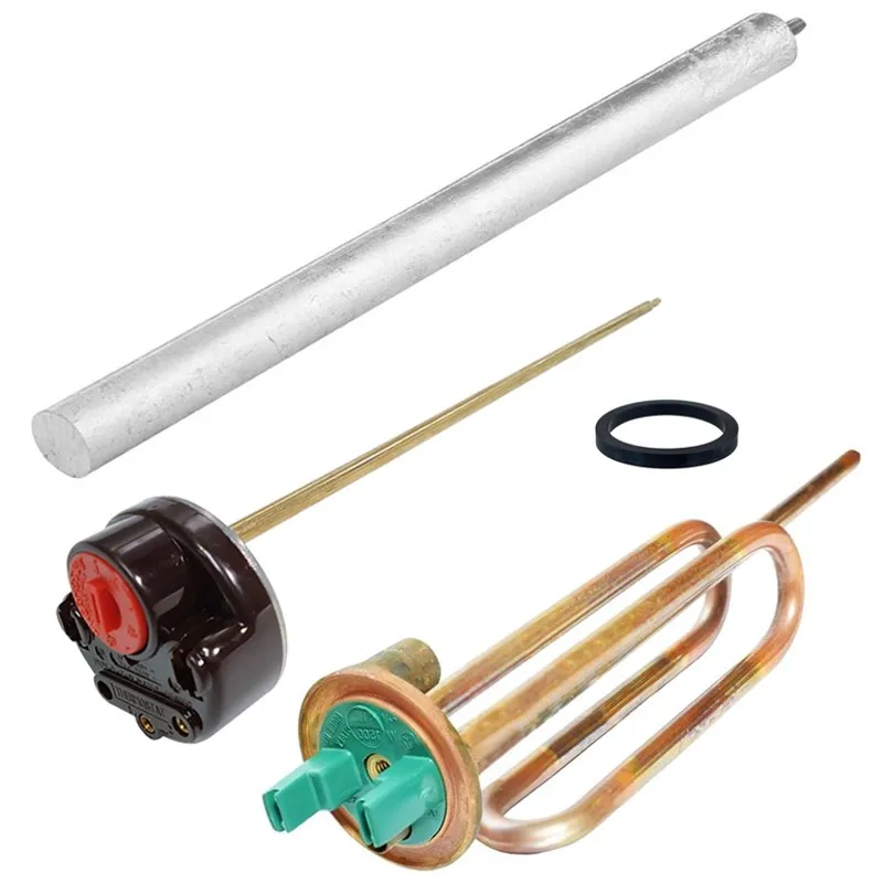 Electric thermo resistance Kit 2000W + thermostat Rod + Joint + magnesium  anode