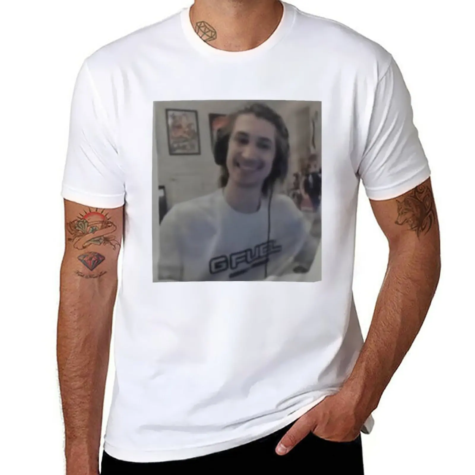 New Xqc Shirt Pog Pog T-Shirt Animal Print Shirt Per Ragazzi Magliette Nere Abbigliamento Uomo Magliette Da Uomo