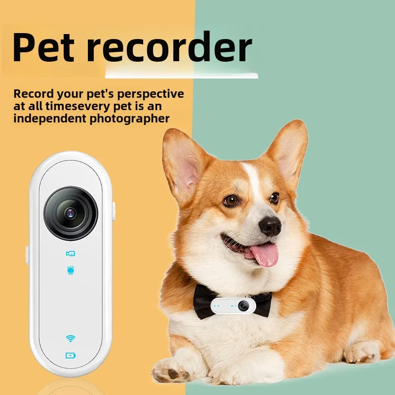 HD 1080P Pet Camera Waterproof Wearable Pet Recorder WiFi Anti-Shake 400mAhBattery Magnetic Mount Dogs Cats Video Live Streaming