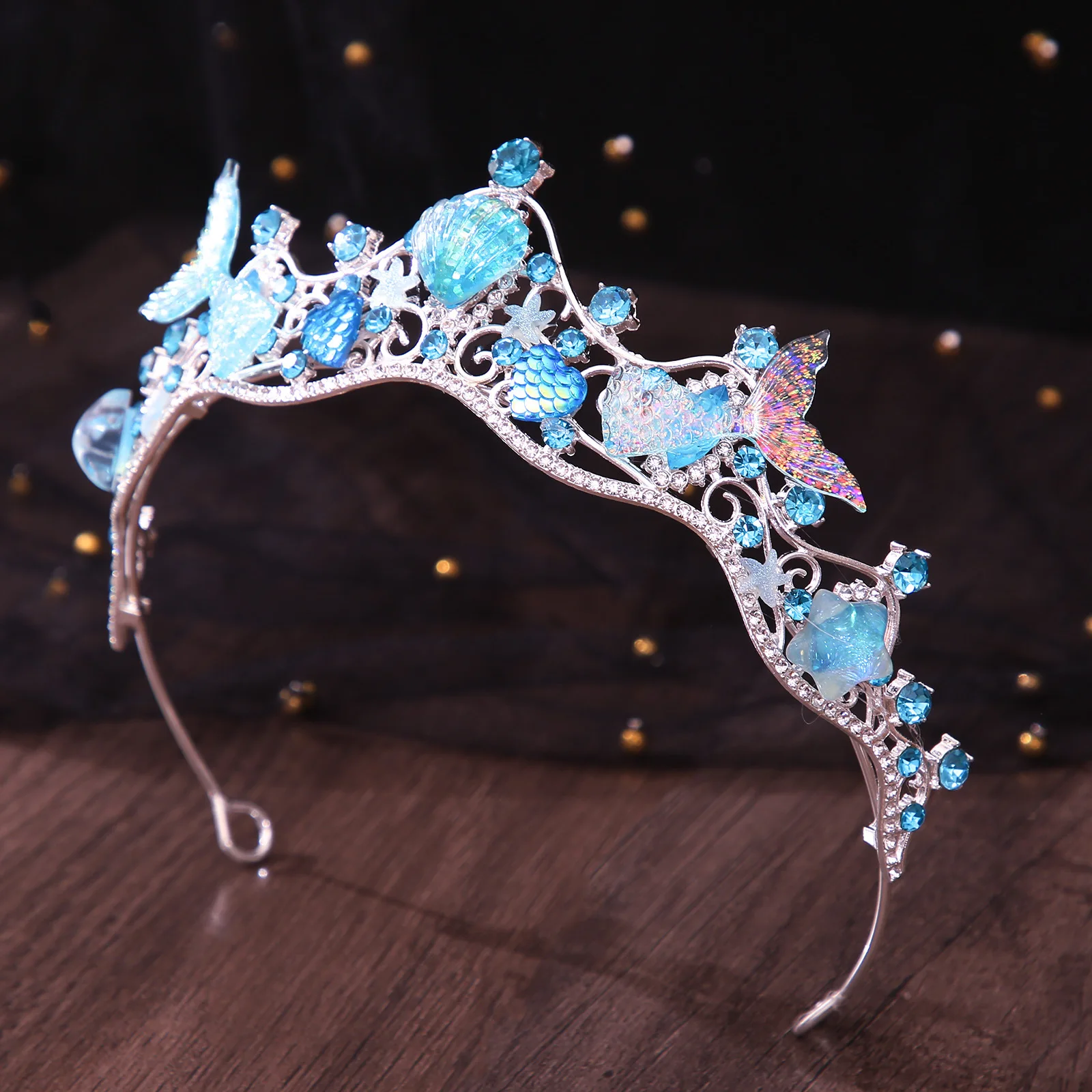 New Handmade Mermaid Fish Crowns Ocean Style Costume 