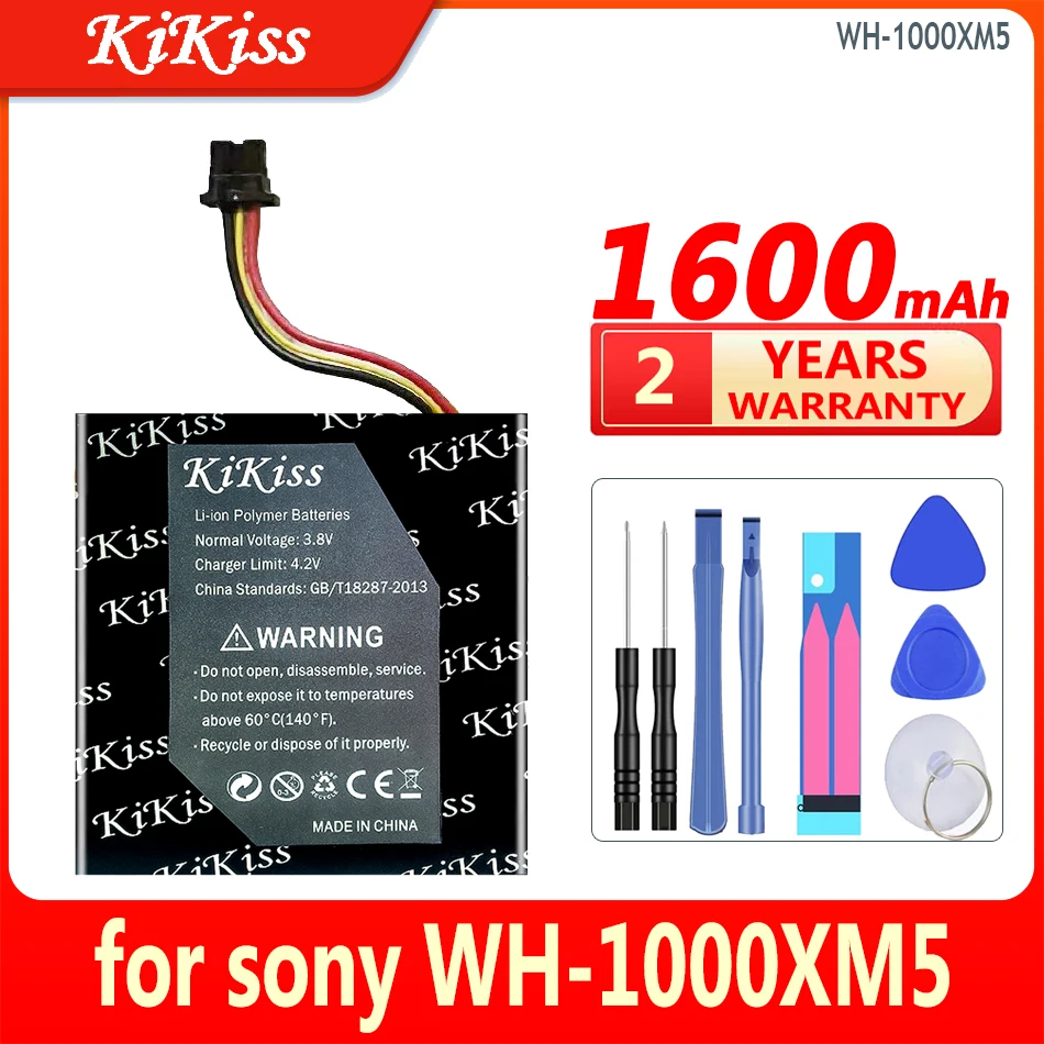 Batteria Kikiss Da 1600Mah Per Cuffie Bluetooth Sony Wh-1000Xm5 723741