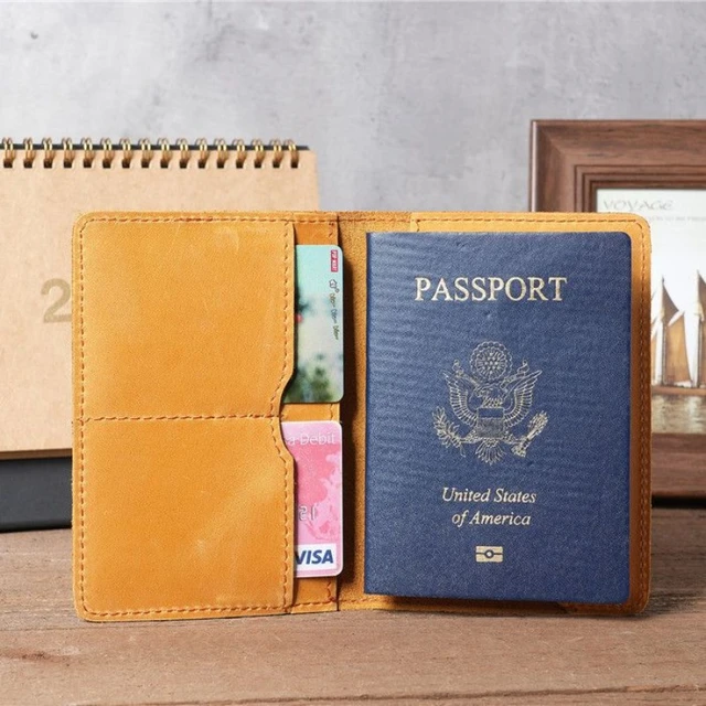 Genuine Leather Passport Holder