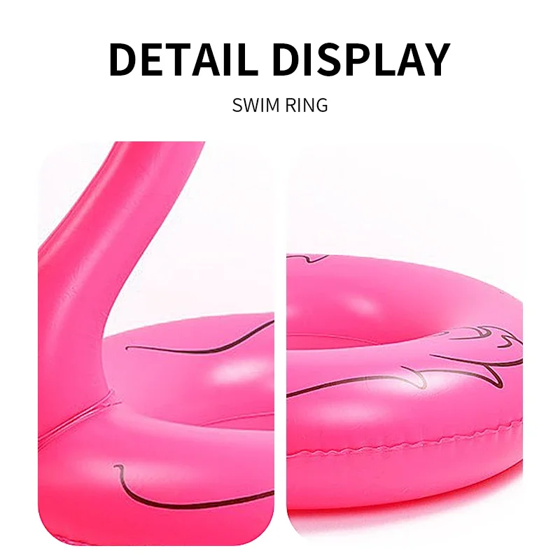 Inflatable Swimming Ring for Adult Baby Flamingo Swimming Laps Floating Ring Pool Party Swimming Circle Pool Toy Water Fun 3