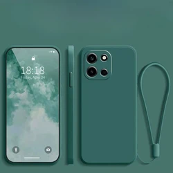 Enhanced Protective TPU Matte Shockproof Case with Lens Protection and Lanyard Attachment for Onrplus Nord 6 (Dark Green)