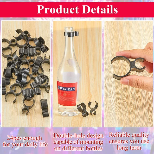 Pezsgő Palack Klipek Egyetlen Tartós Biztonsági Gyertya Számára (24 Darab) - Image 5