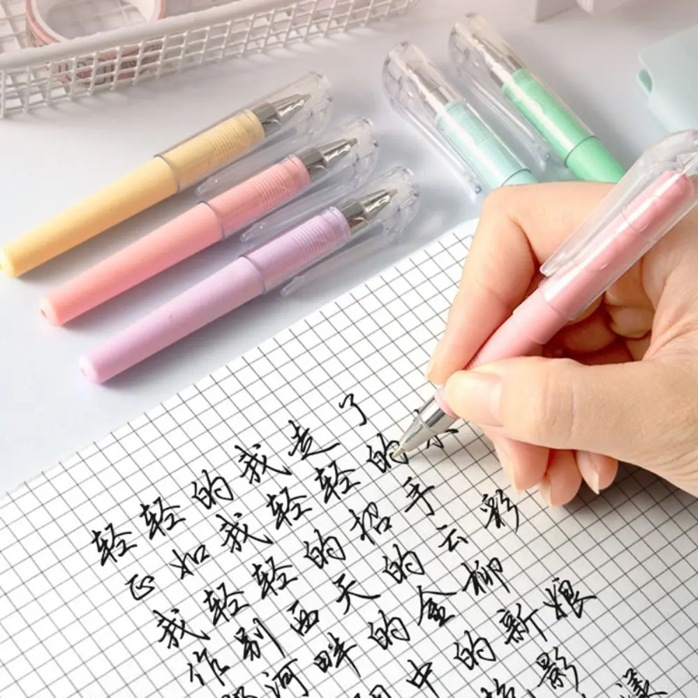 Einfacher Mini-Taschenkugelschreiber in Morandi-Farben, 0,5mm Spitze, Schwarze Tinte, Nachfüllbar, Unterschriftenstift für Schule und Büro – Detail 11