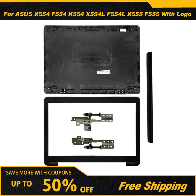 

NEW For ASUS X554 F554 K554 X554L F554L X555 F555 Laptop LCD Back Cover/Front Bezel/Hinges Cover Palmrest Top Lower Bottom Case