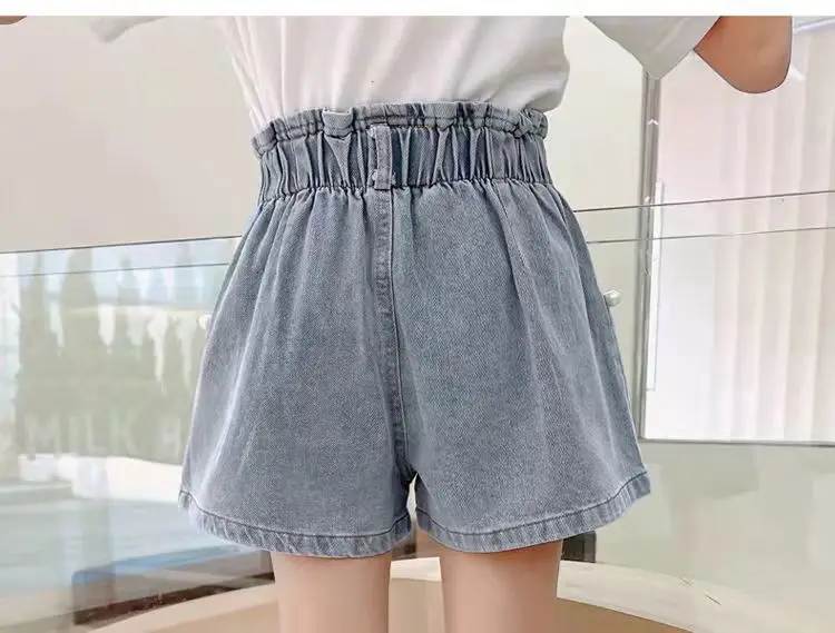 Ienens Summer Girl's Jeans Shorts Kids Denim Short Pants Baby Casual Shorts  Bottoms Fit 4-13 Years Child Clothes Clothing - Kids Shorts - AliExpress