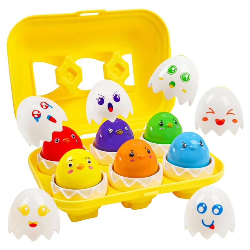 Toddler Sensory Matching Eggs Toys Easter Eggs Filled Educational Learningtravel Bingo Perfect Stuffers Birthday Gifts
