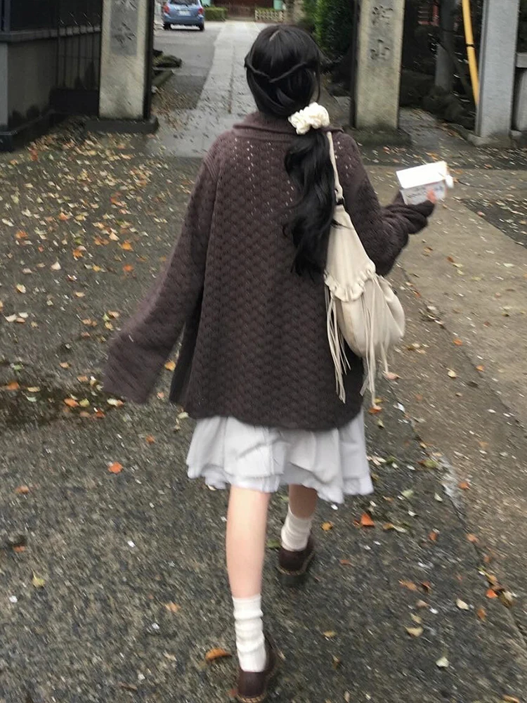 Nibber Basics Sweater Women Casuals Long Sleeve Button Pocket Elastic Streewear Daily Classic Simple Autumn Trend Cardigan